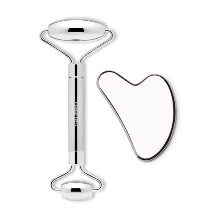 Sacheu Stainless Steel Gua Sha and Roller Set